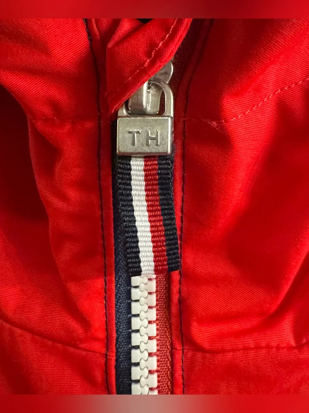 NEW Tommy Hilfiger Full-Zip Hooded Windbreaker, Color: Red, Size Boys XL 18-20